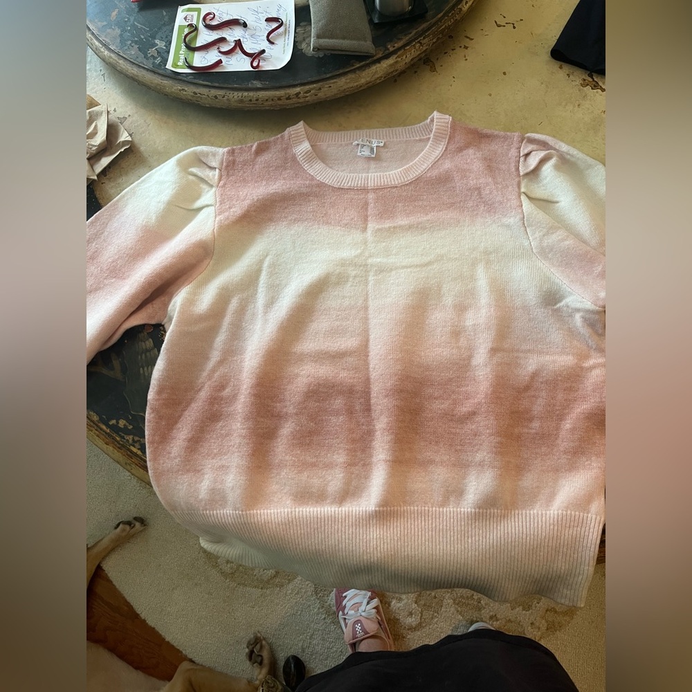 Venus puff shoulders long sleeve sweater